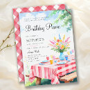 Search for summer picnic birthday invitations Outdoor birthday party