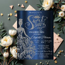 Search for silver sweet 16 invitations Blue