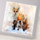 Search for fox painting stickers Illustration