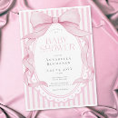 Search for pink bow invitations Watercolor