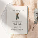 Search for vintage teddy bear invitations Bearly wait shower