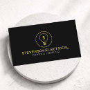 Search for electrician logo business cards Electrical services
