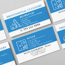 Search for cleaning service logo business cards Blue
