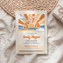 Search for vertical sunshine baby boy shower invitations Retro