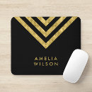 Search for elegant mousepads Black and gold