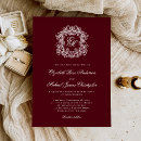 Search for deep red wedding invitations Luxury