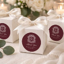 Search for wine red wedding stickers Classic