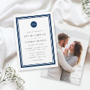 Search for blue border wedding invitations Classy