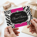 Search for hot pink leopard invitations Girly