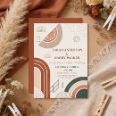 Search for abstract boho wedding invitations Colourful