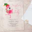 Search for flamingo christmas invitations Modern