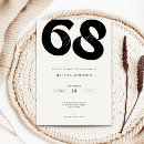 Search for 68th birthday invitations Elegant