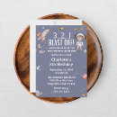 Search for girls outer space birthday invitations Moon