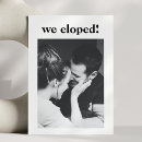 Search for we eloped party invitations Post elopement party