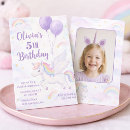 Search for unicorn birthday invitations Magical celebration
