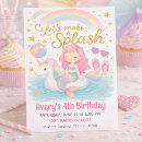 Search for unicorn and mermaid birthday invitations For kids