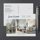 Search for real estate agent postcards Just listed