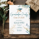 Search for nature graduation invitations Gold
