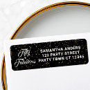 Search for black gold white return address labels Typography