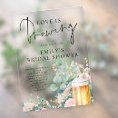 Search for love is brewing bridal shower invitations Beer