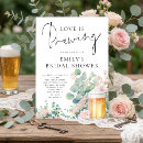 Search for beer bridal shower invitations Bubbles and brews