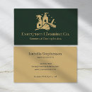Search for dark green and gold business cards Modern