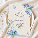 Search for artistic bridal shower invitations Blue