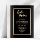 Search for golden anniversary invitations Black