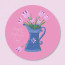 Search for pink tulips stickers Bouquet