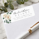 Search for ivory return address labels Watercolor floral