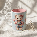 Search for teddy bear with flowers mugs For her