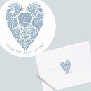 Search for blue flowers stickers Heart