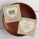 Search for heart business cards Rustic