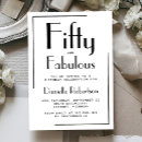 Search for digital birthday invitations Fifty and fabulous birthday
