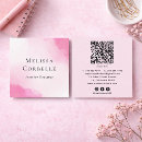 Search for watercolor business cards Qr code