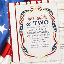 Search for 4th of july birthday invitations Coquette