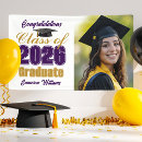 Search for purple and gold graduation banners High school