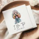 Search for dog wedding napkins Minimal minimalist