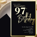 Search for 97th birthday invitations For him