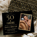 Search for black and gold birthday invitations 50 year old