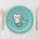 Search for cat birthday plates Blue