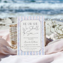 Search for beach gender reveal invitations Coastal
