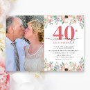 Search for 40th anniversary invitations Ruby red