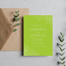 Search for chartreuse invitations Modern