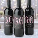 Search for 60th birthday wine labels Sixty and fabulous