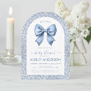 Search for blue baby boy shower invitations Modern script