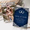 Search for horseshoe save the dates Barn wood
