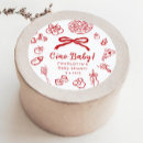 Search for bow baby shower stickers Thank you