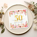 Search for 50th anniversary napkins Golden anniversary party