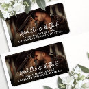 Search for wedding with photo return address labels Couple